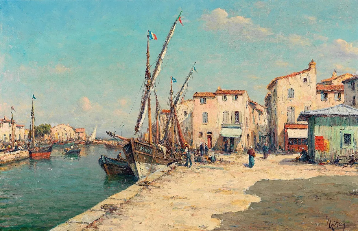 Port Du Brone Provence by Henry Malfroy - Canvas Print