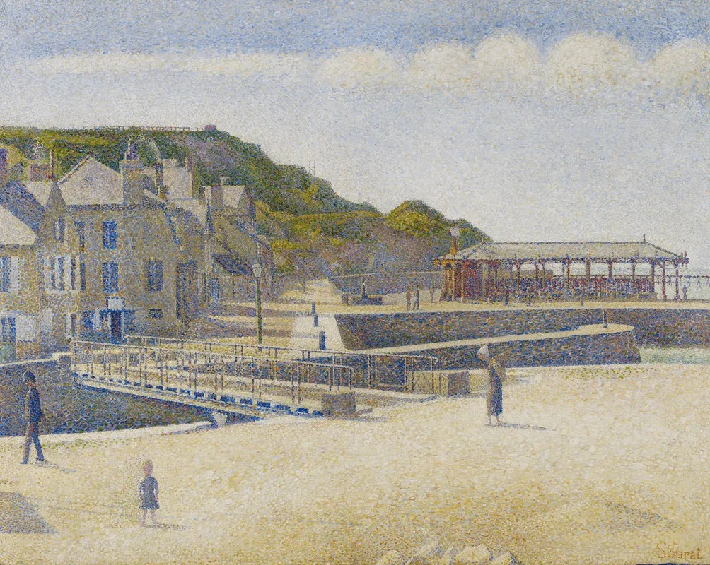Port En Bessin by Georges Seurat - Canvas Print
