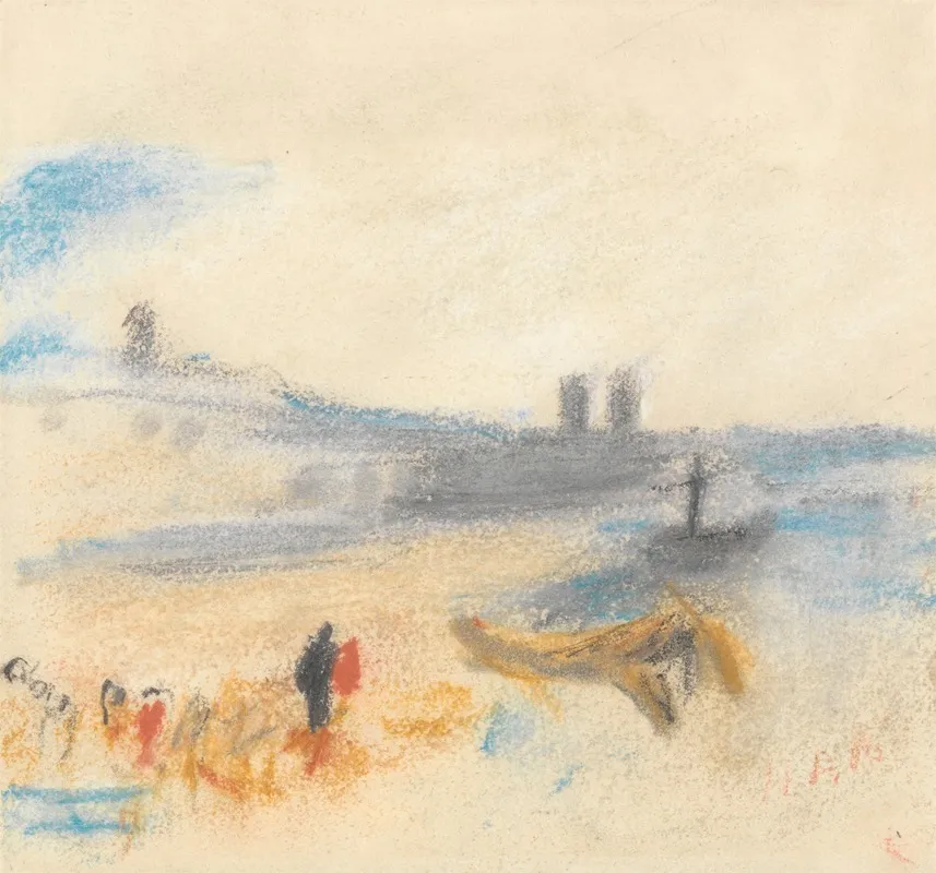 Port With Moored Steamship