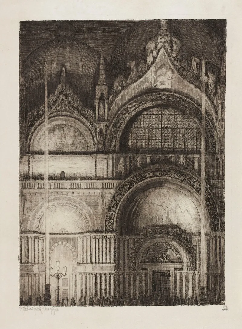 Portal Of San Marco Church In Venice