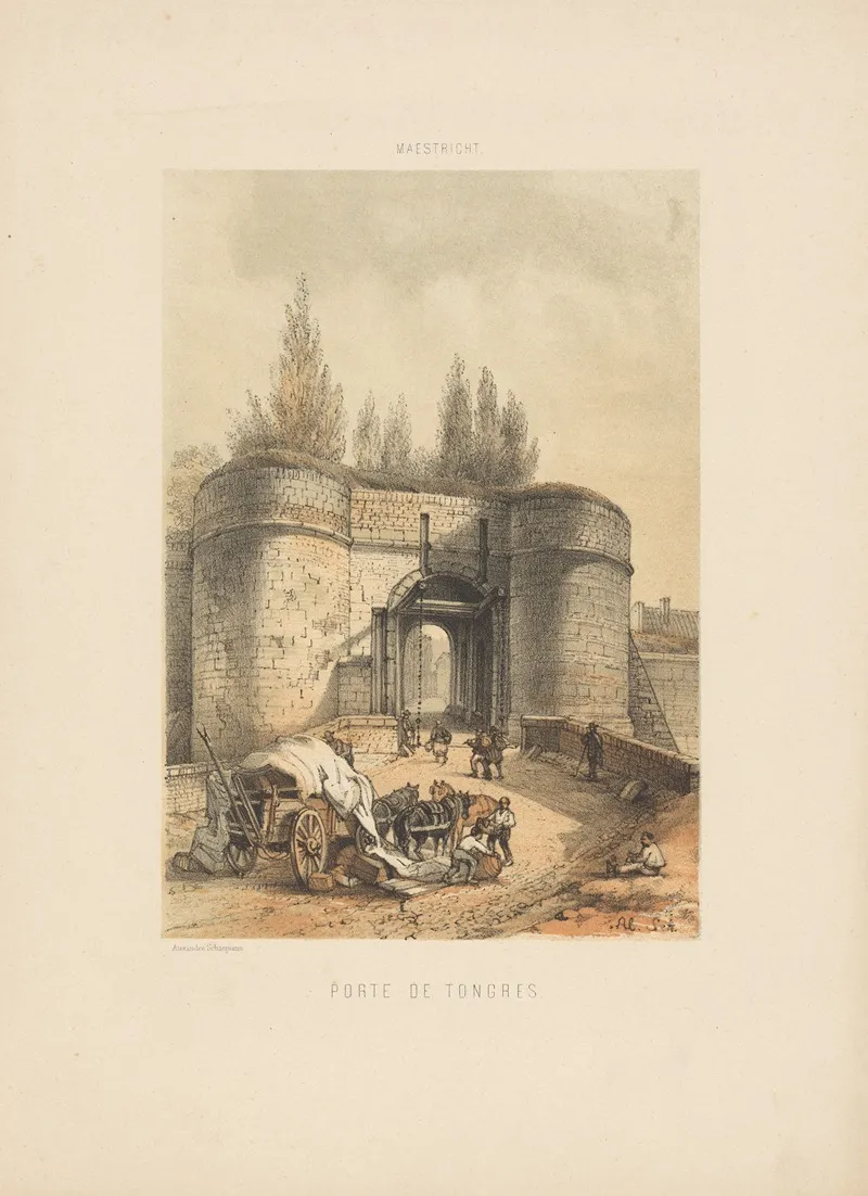 Porte De Tongres by Alexander Schaepkens - Canvas Print