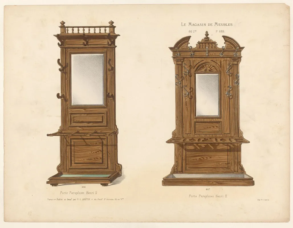 Porte Parapluies Henri Ii by Victor Léon Michel Quétin - Canvas Print
