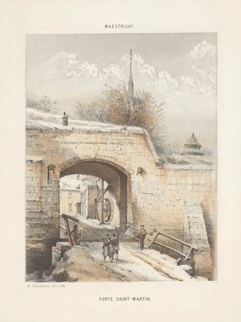Porte Saint Martin by Alexander Schaepkens - Canvas Print