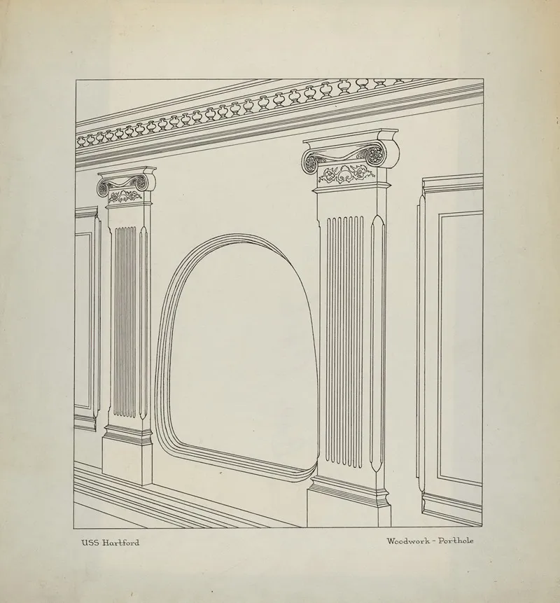 Porthole And Woodwork Detail