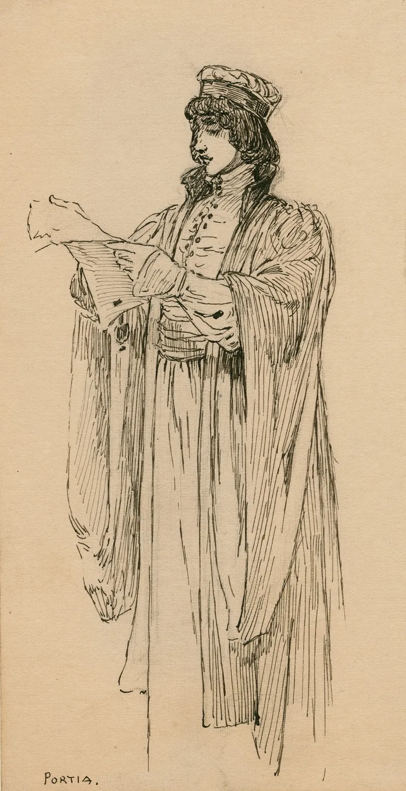 Portia 3 by Louis Rhead - Canvas Print