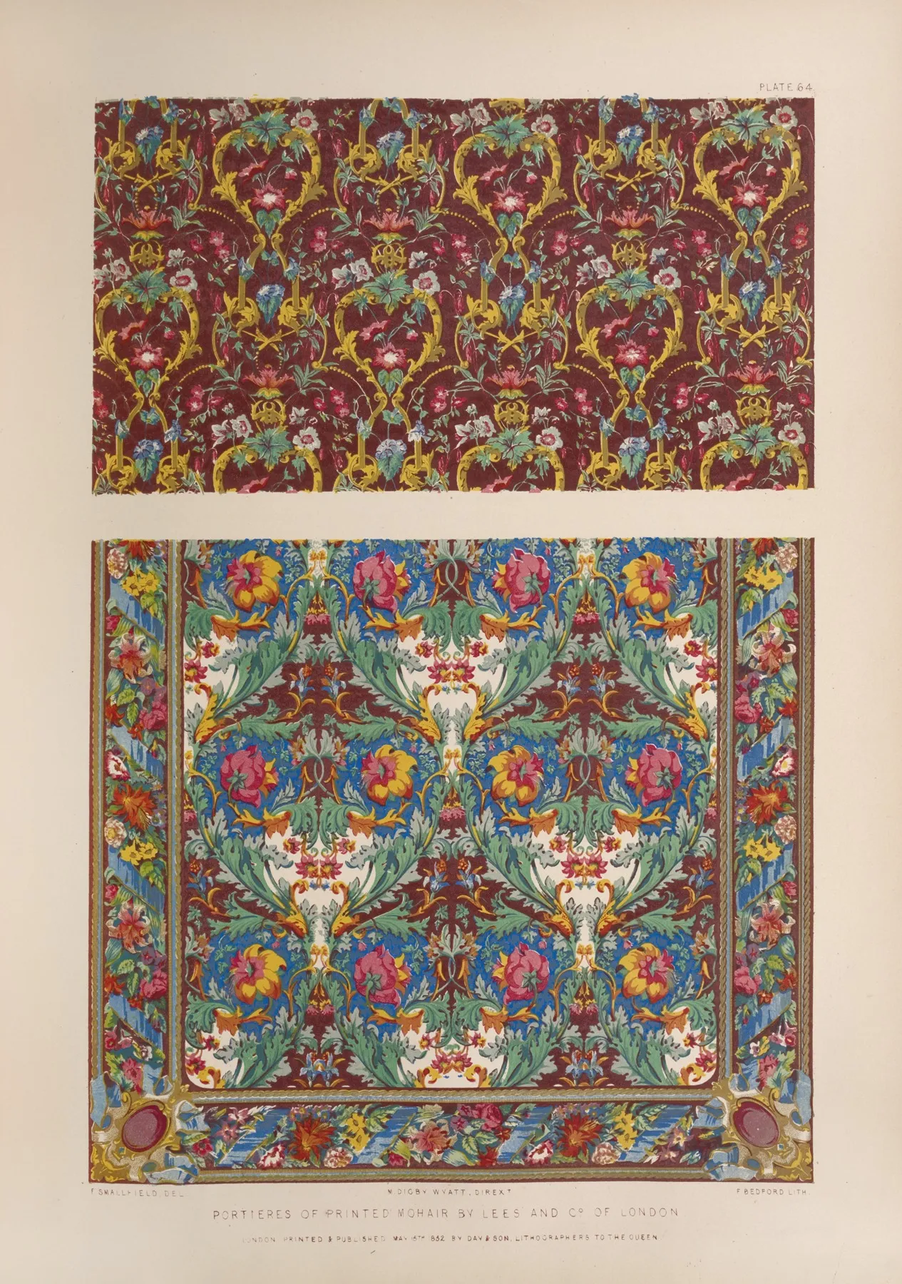 Portieres Of Printed Mohair