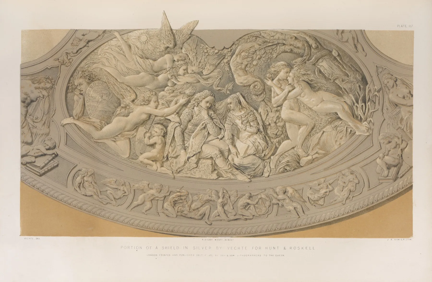 Portion Of A Shield In Silver