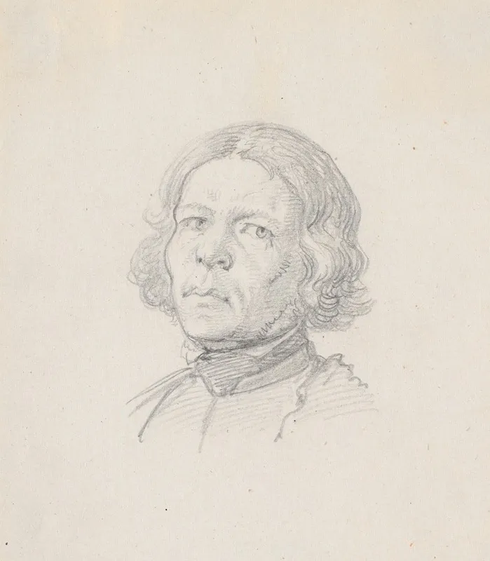 Portraethoved Svensk Bonde