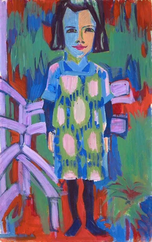 Portrait Bruna by Albert Müller - Canvas Print