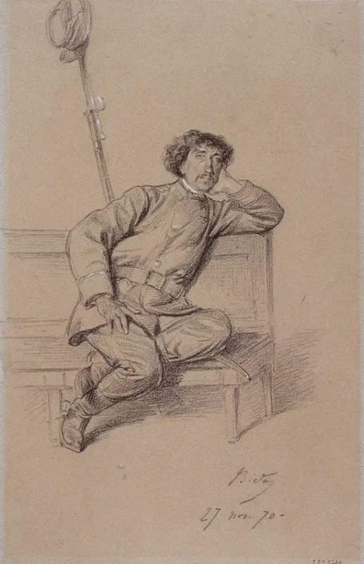 Portrait De Charles Garnier Pendant Le Siege De Paris