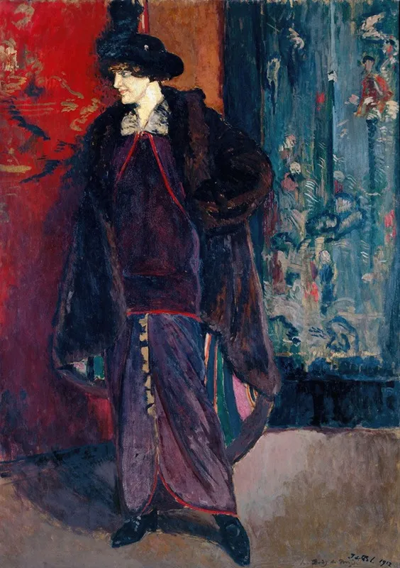 Portrait De Daisy De Broglie 2 by Jacques-Émile Blanche - Canvas Print