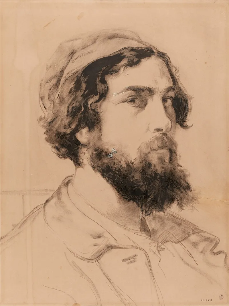 Portrait De Daniel Vierge by Daniel Urrabieta Vierge - Canvas Print