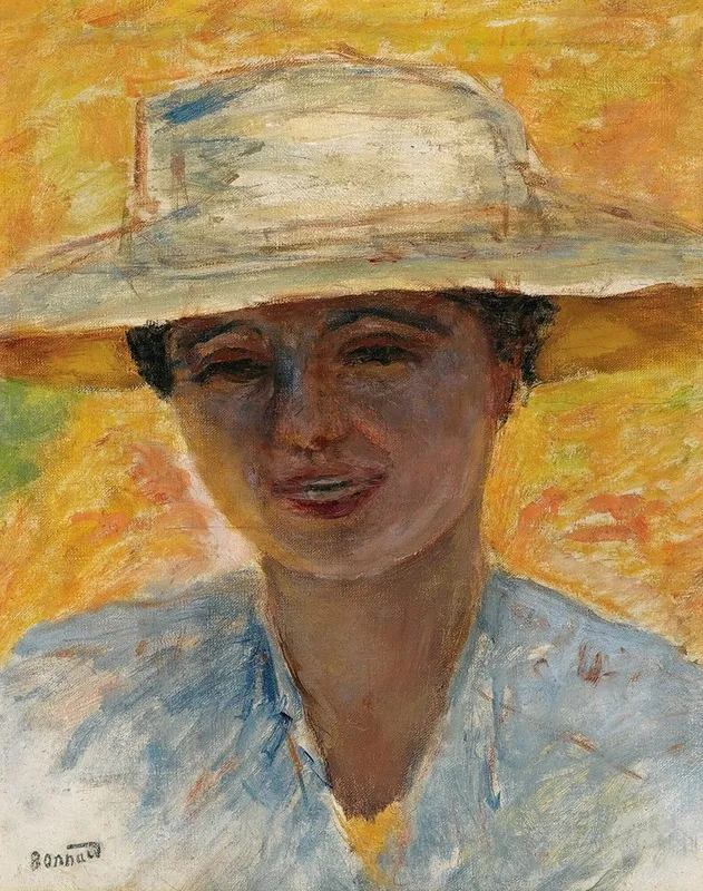 Portrait De Femme Au Grand Chapeau
