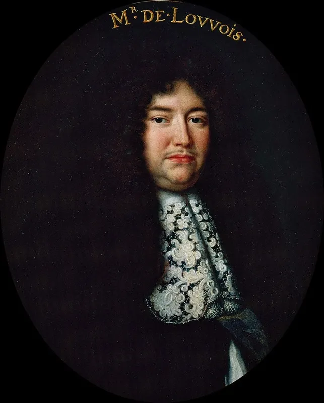Portrait De Francois Michel Le Tellier Marquis De Louvois 1641 1691 Ministre De La Guerre by Jacob Ferdinand Voet - Canvas Print