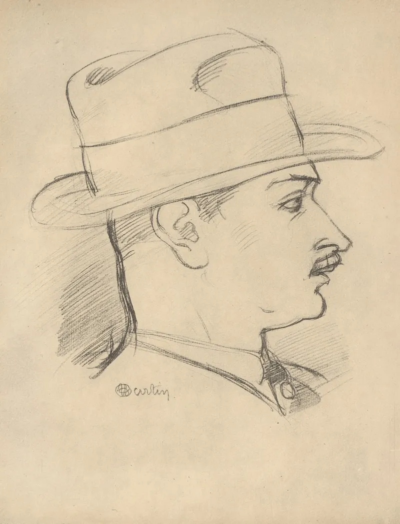 Portrait De George Barbier by Charles Martin - Canvas Print