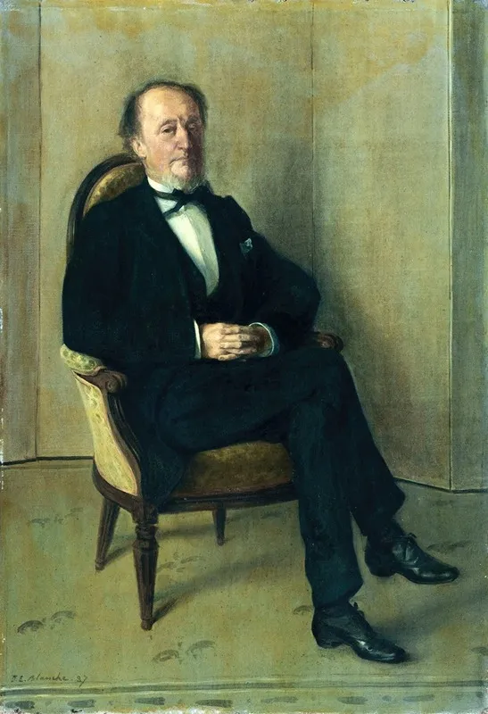 Portrait De John Lemoine by Jacques-Émile Blanche - Canvas Print