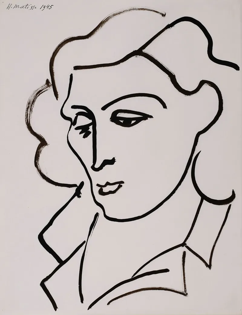 Portrait De Lydia by Henri Matisse - Canvas Print