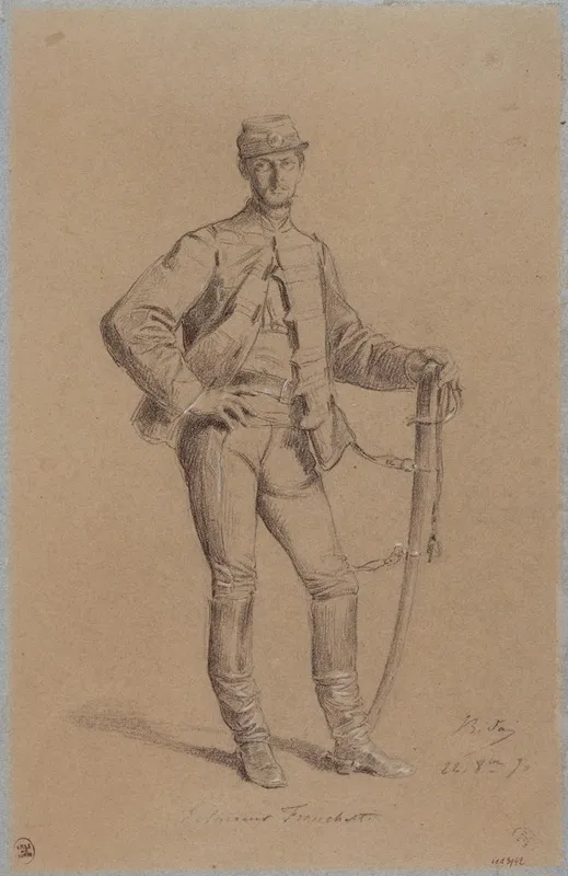 Portrait De M Breton Pendant Le Siege De Paris