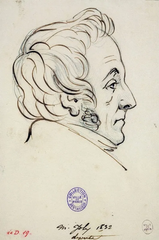 Portrait De M Joly by Alexandre François Baudet-Dulary - Canvas Print