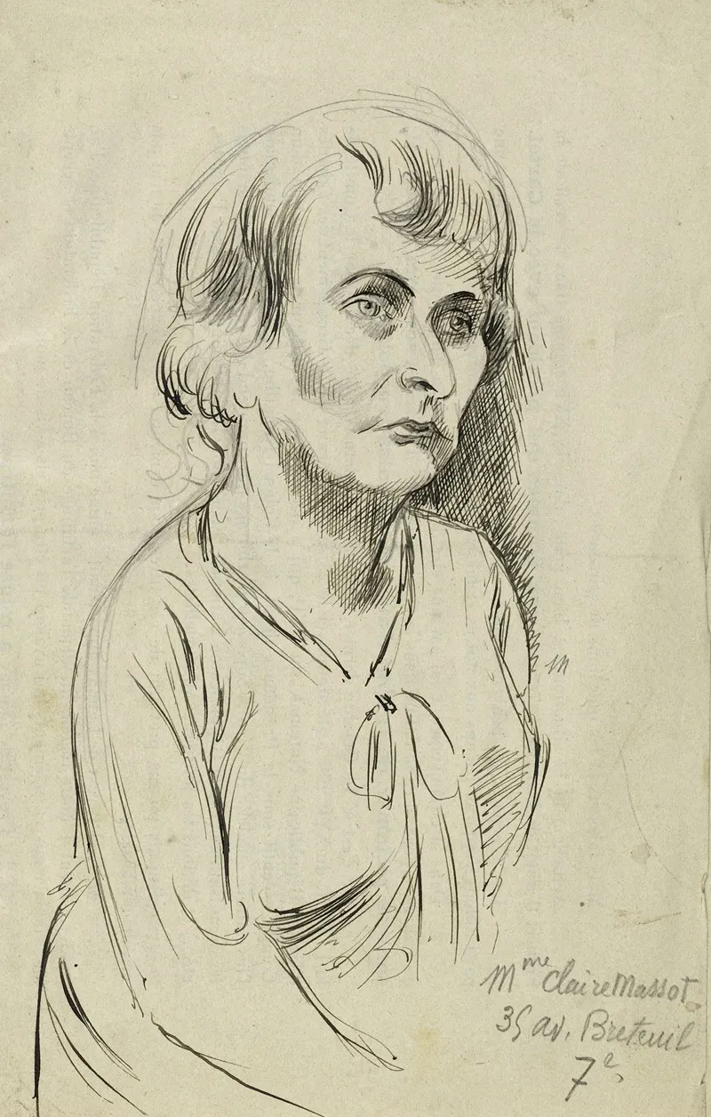 Portrait De Madame Claire Massot