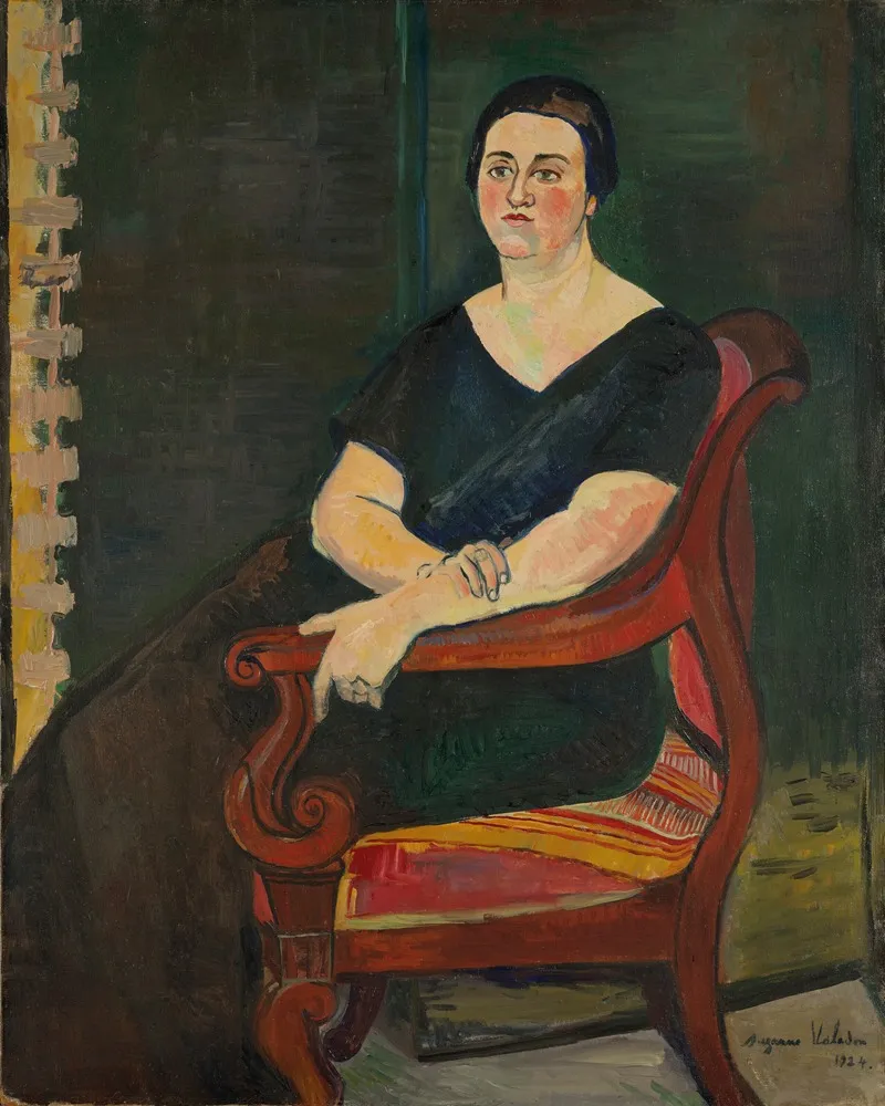 Portrait De Madame Germaine Eisenmann by Suzanne Valadon - Canvas Print
