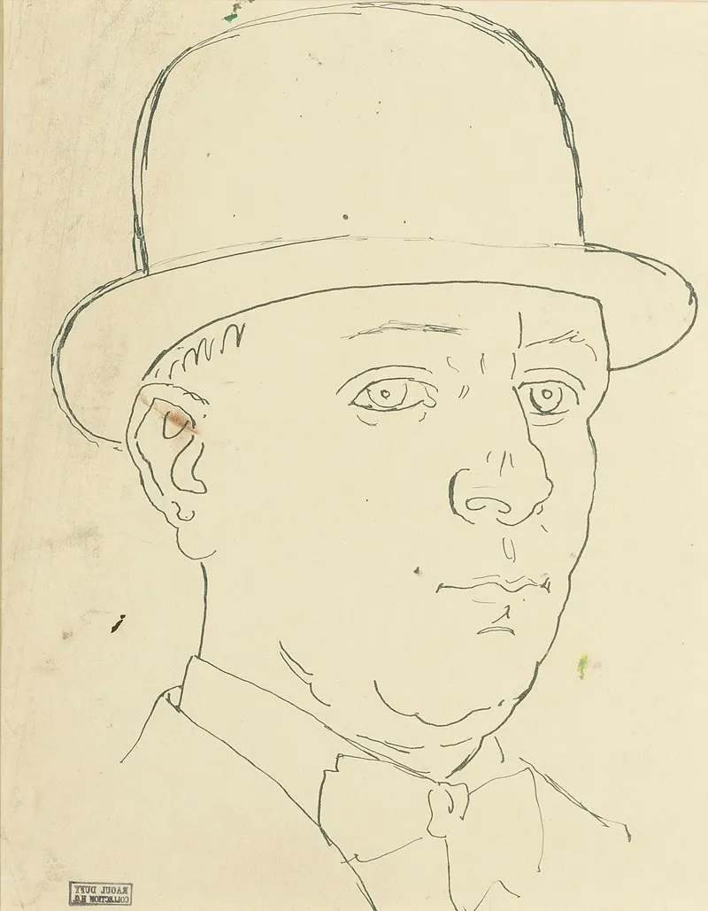 Portrait De Mr Kessler by Raoul Dufy - Canvas Print