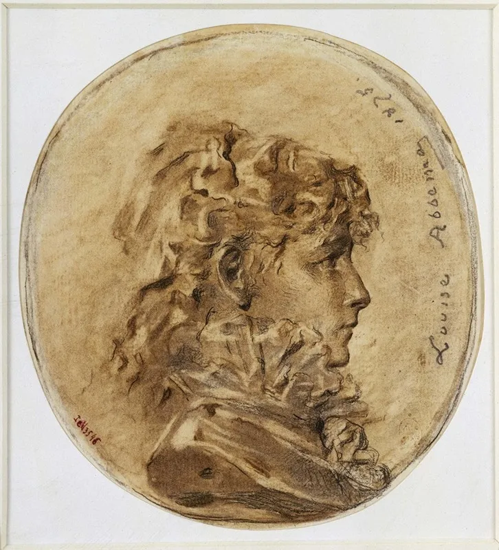 Portrait De Sarah Bernhardt En Medaillon Profil A Droite 1875