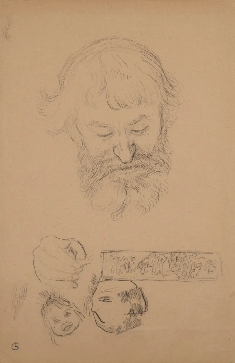 Portrait De Serusier Et Etudes Diverses