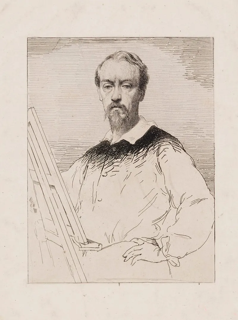 Portrait De Ziem by Charles Chaplin - Canvas Print