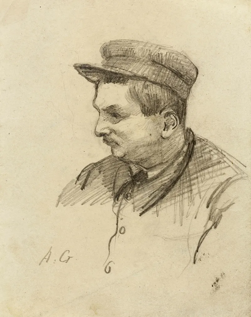 Portrait Dhomme Avec Une Casquette