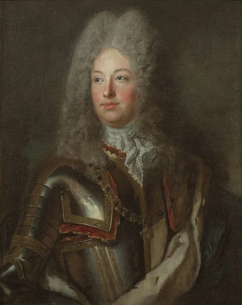 Portrait Du Roi Philippe V Despagne by Hyacinthe Rigaud - Canvas Print