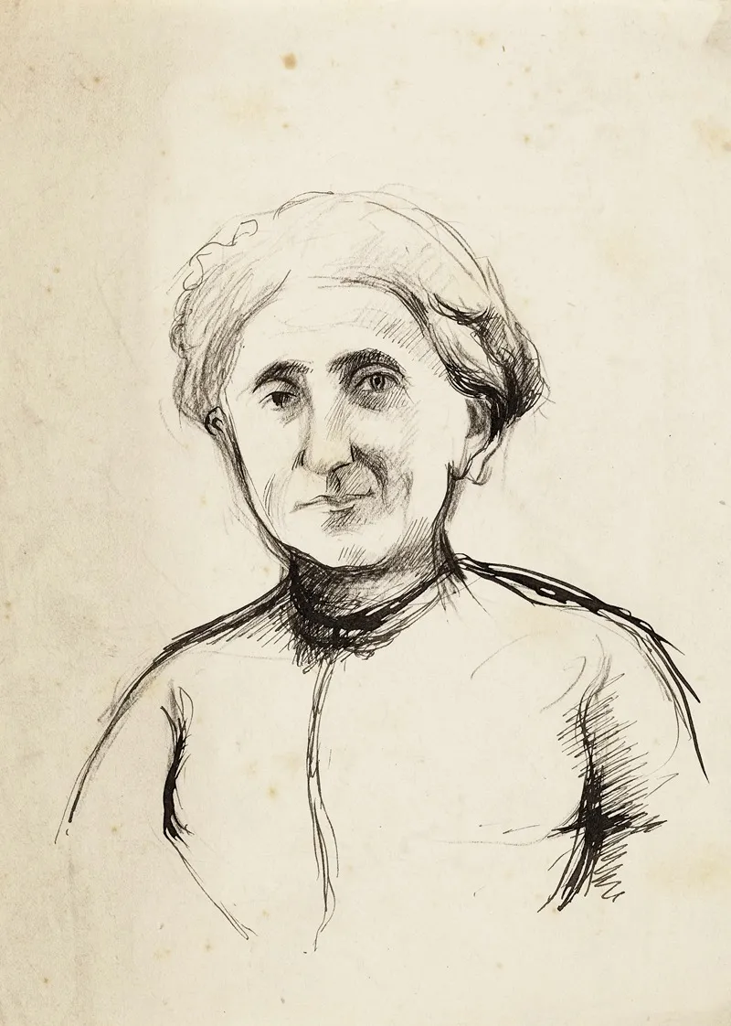 Portrait Dune Femme Agee