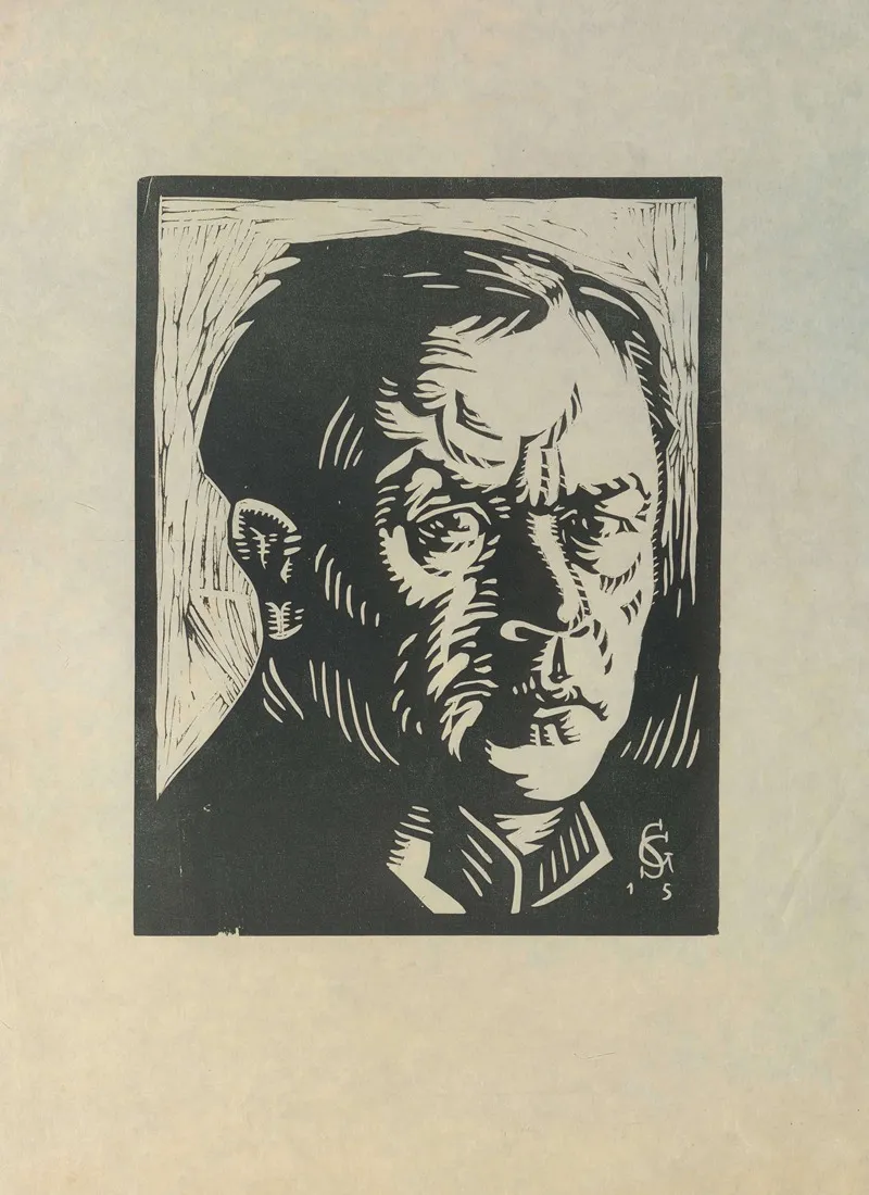 Portrait Hans Von Strasdurisella 2 by Georg Scholz - Canvas Print