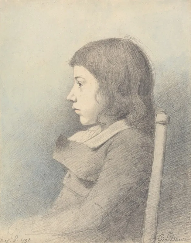 Portrait Of A Boy 40 by George Dance - Canvas Print