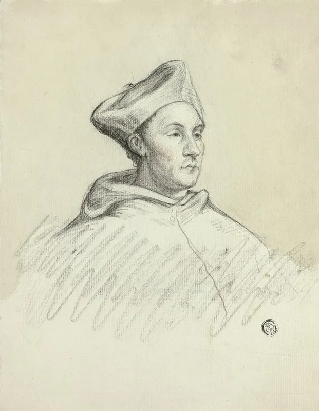 Portrait Of A Cardinal by Follower of Anthony van Dyck - Canvas Print