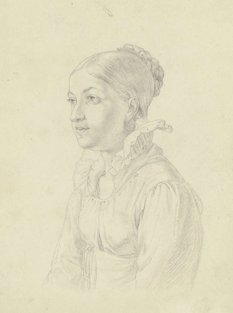 Portrait Of A Lady 277 by Eugen Eduard Schäffer - Canvas Print