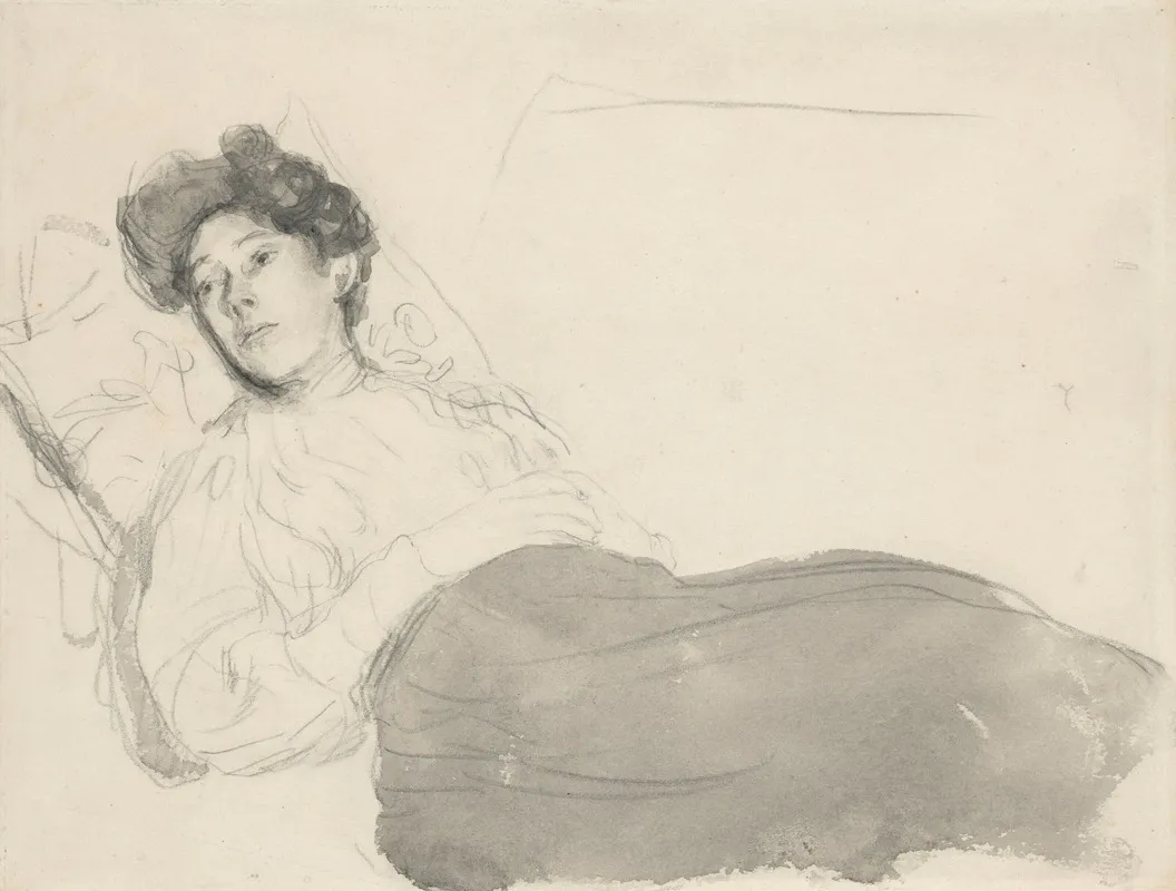 Portrait Of A Lady Reclining