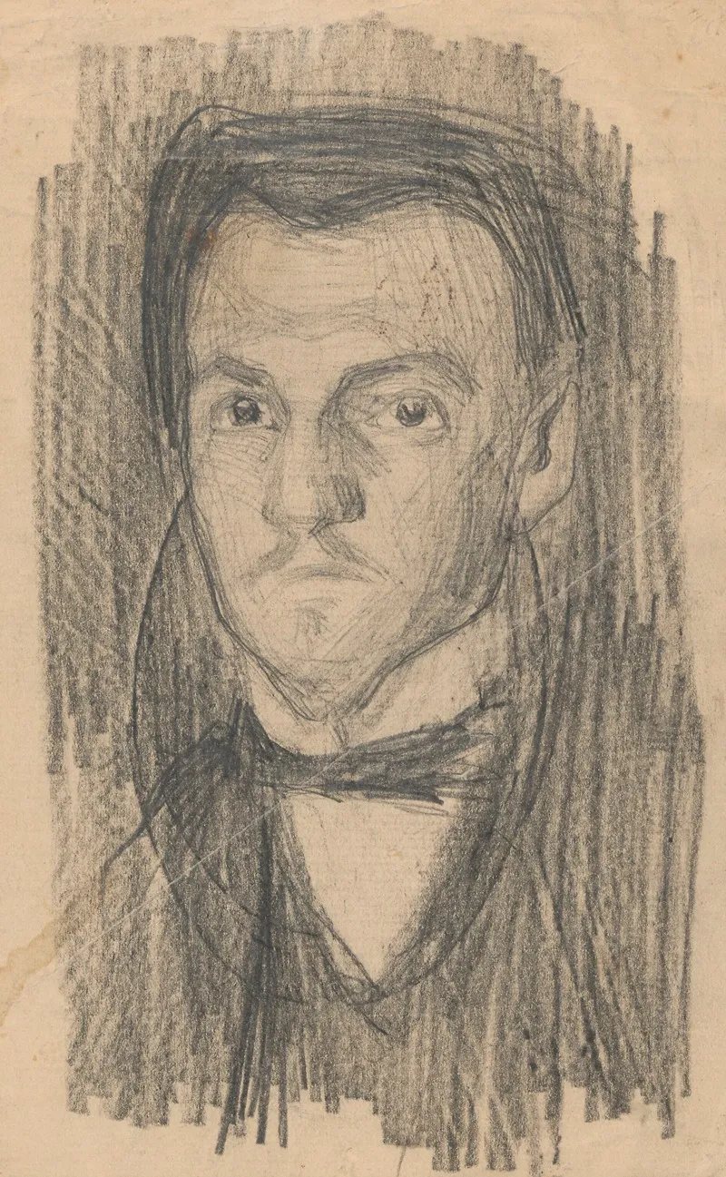 Portrait Of A Man 424 by Jan Rembowski - Canvas Print