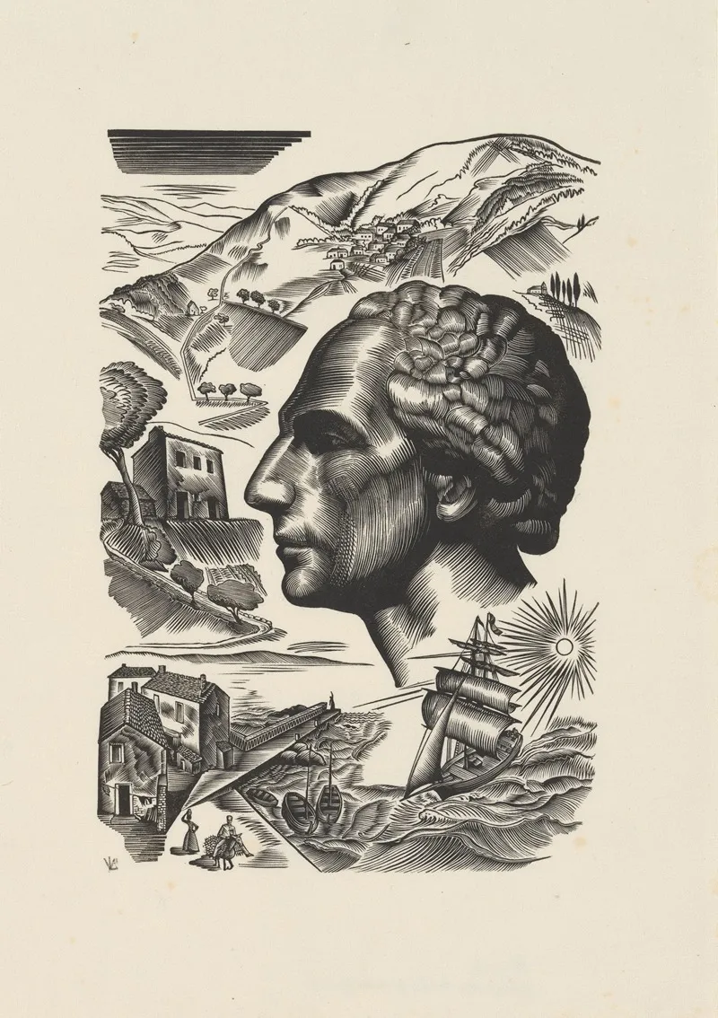 Portrait Of A Man 445 by Valentin le Campion - Canvas Print