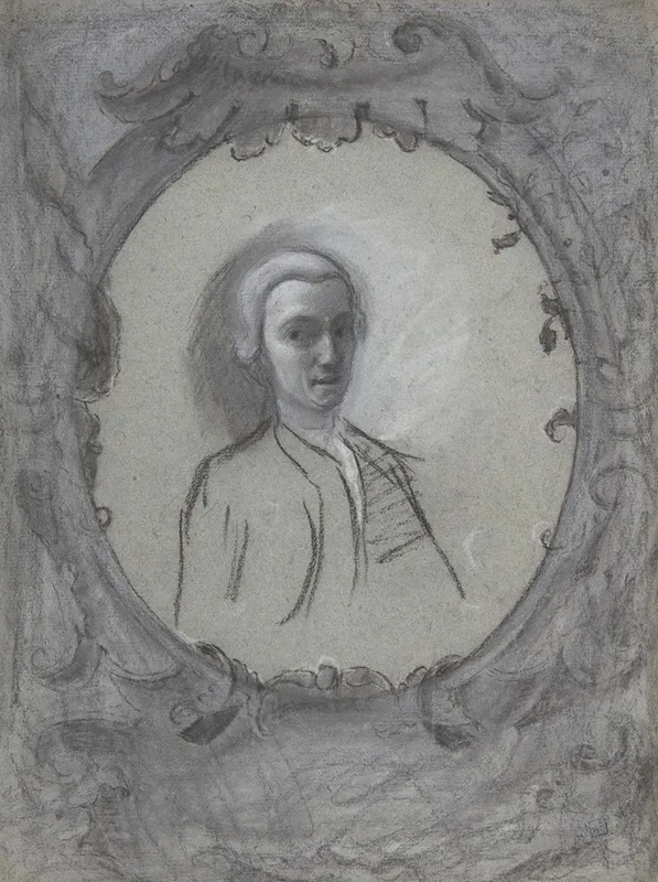 Portrait Of A Man Wearing A Wig 2