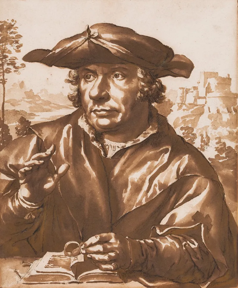 Portrait Of A Scholar 6 by Jan de Bisschop - Canvas Print