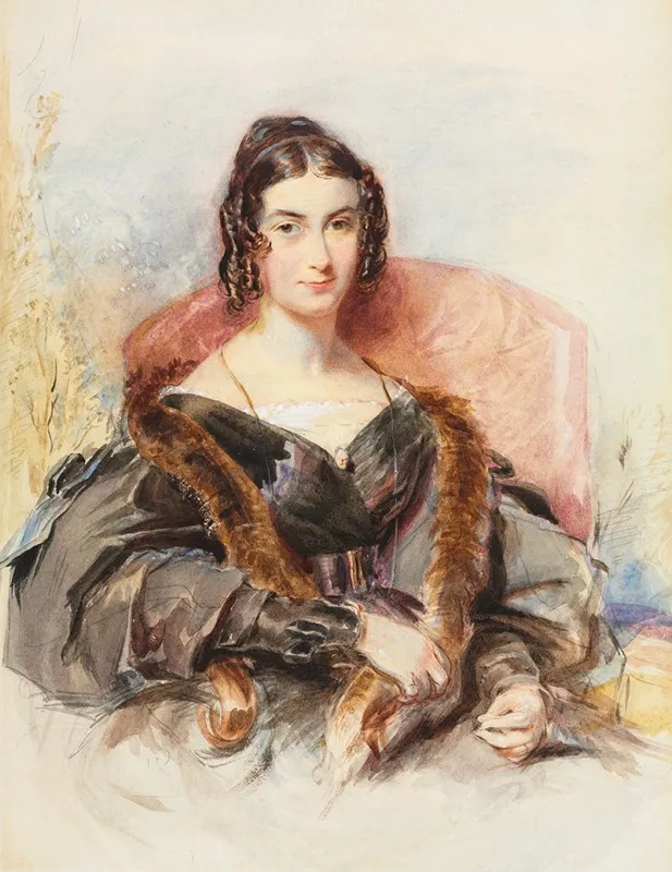 Portrait Of A Woman 50 by George Richmond - Canvas Print