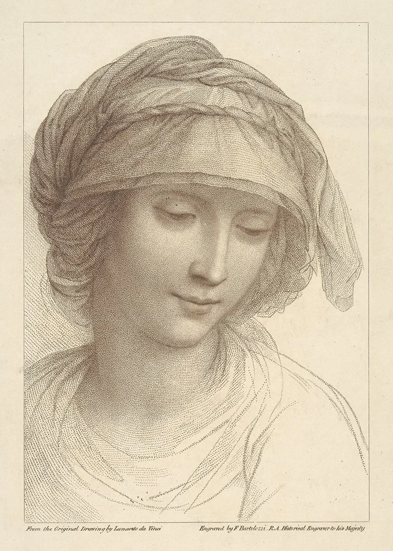 Portrait Of A Woman After Leonardo Da Vinci