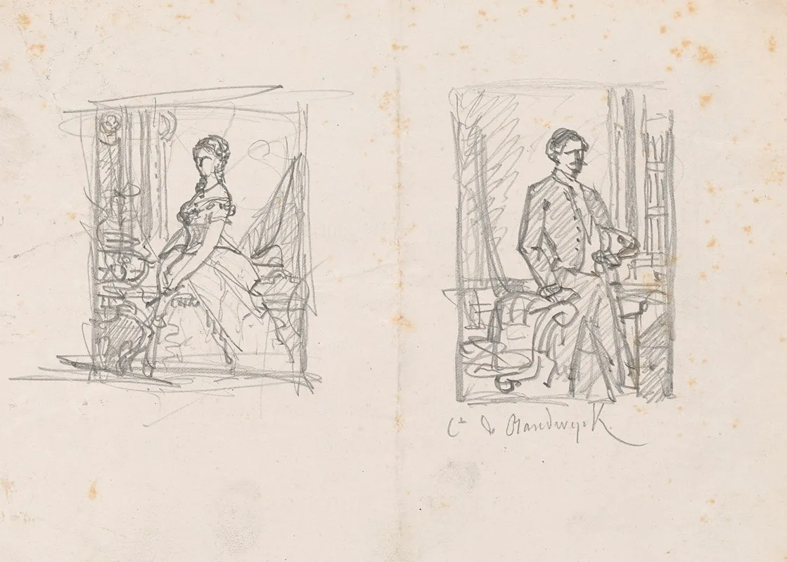 Portrait Of A Woman And The Count Van Randwyck