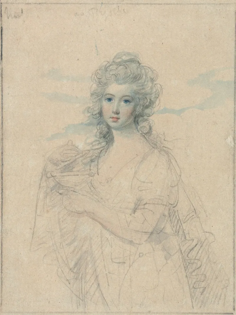 Portrait Of A Young Woman As Psyche by Samuel Shelley - Canvas Print