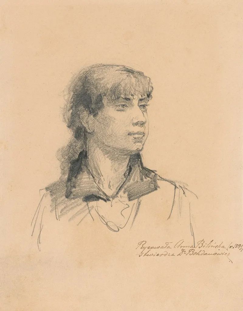 Portrait Of Amelie Beaury Saurel by Anna Bilińska-Bohdanowicz - Canvas Print