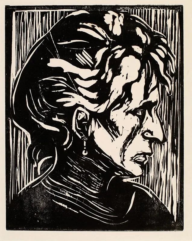 Portrait Of An Elderly Lady Study Of A Head