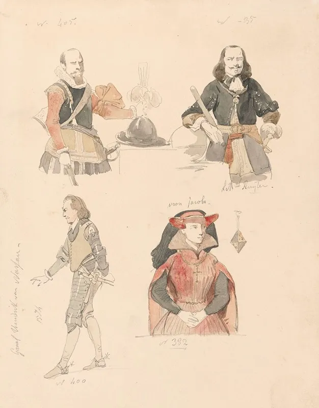Portrait Of An Officer Michiel Adriaensz De Ruyter Henry Of Nassau Dillenburg And Jacqueline Countess Of Hainaut