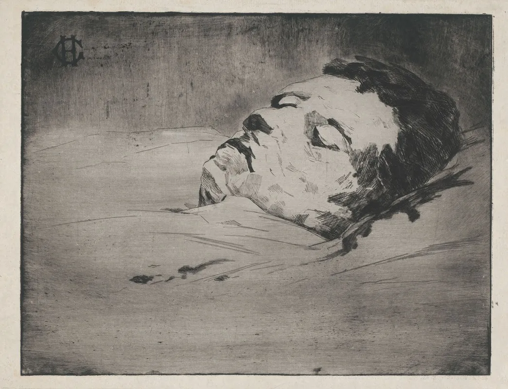 Portrait Of An Unknown Man On His Deathbed
