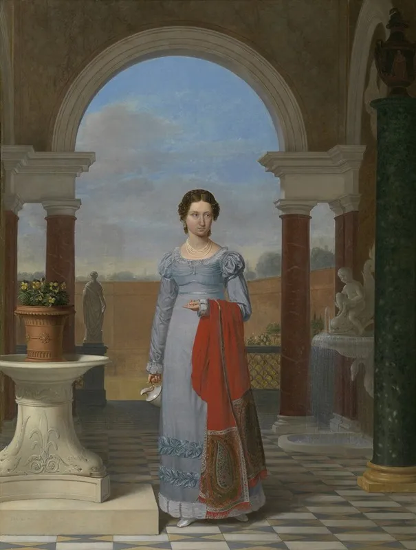 Portrait Of Colette Versavel Wife Of Isaac J De Meyer